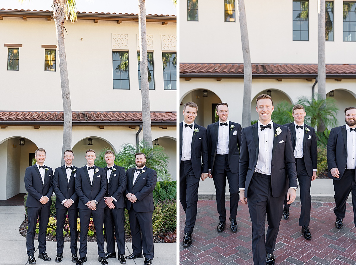 Groomsmen at Destination wedding in Florida