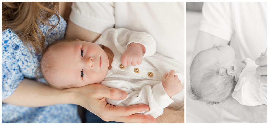 Minneapolis newborn poses for an in-home session with Malorie Jane Photography