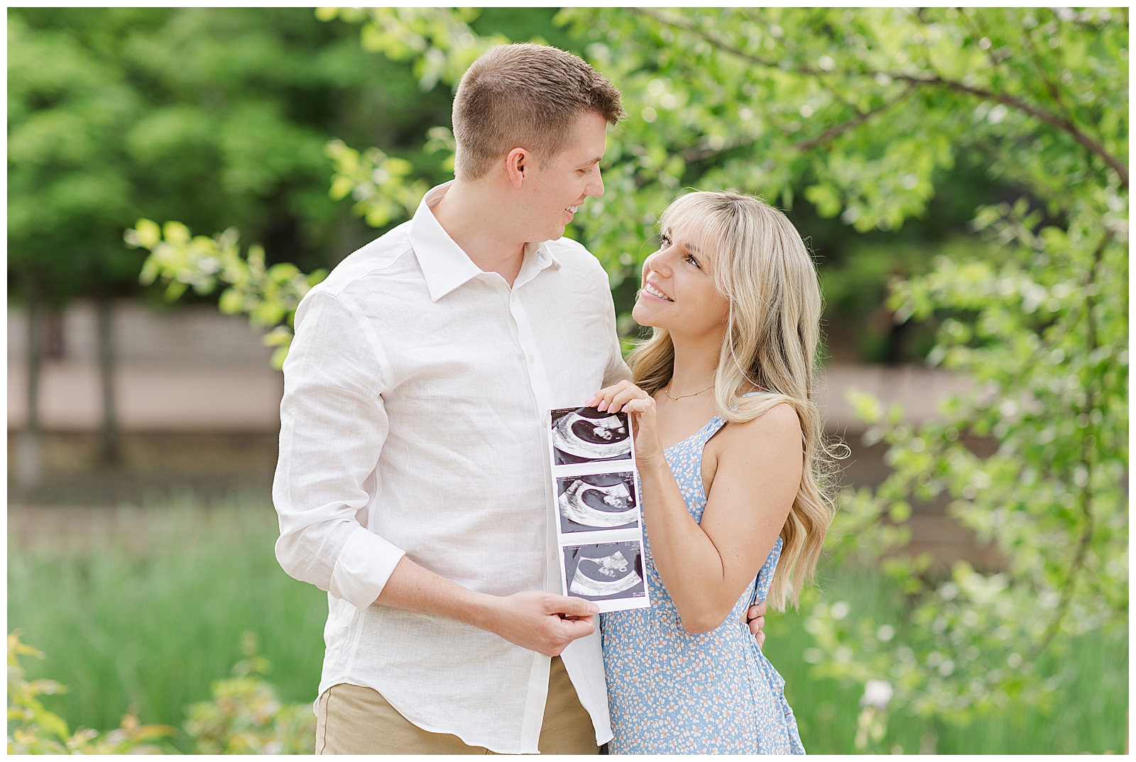 Couple's Pregnancy Announcement with Malorie Jane Photography.