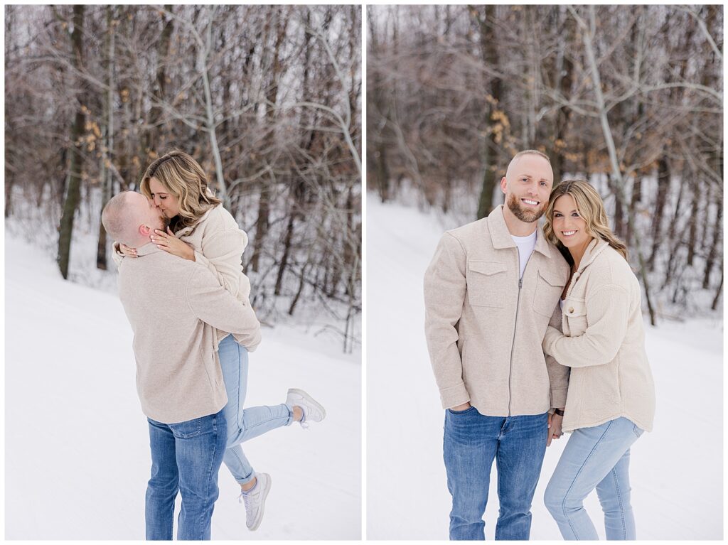 Elm Creek Park Reserve and RK Luxury Studio Engagement Session with Malorie Jane Photography. 
