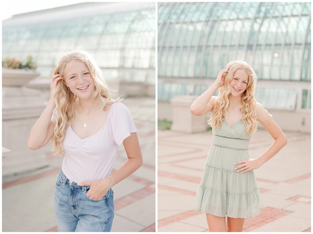 Como Zoo Conservatory Senior Session with Malorie Jane Photography