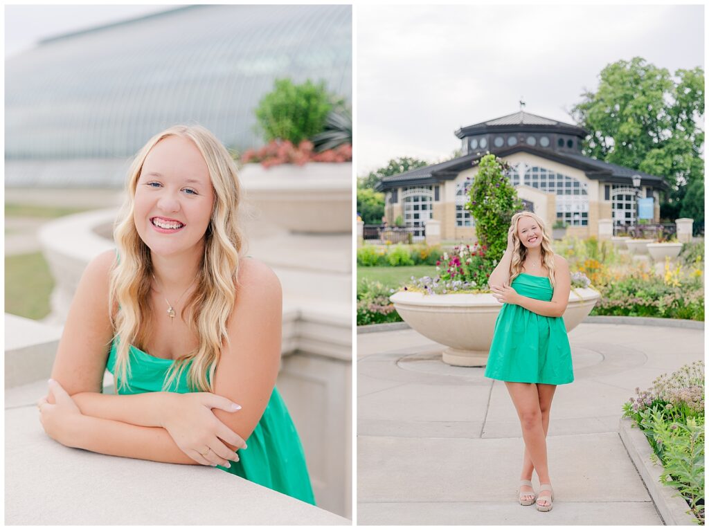 Como Zoo Conservatory in St. Paul, Minnesota senior session for Gracie with senior photographer Malorie Jane Photography