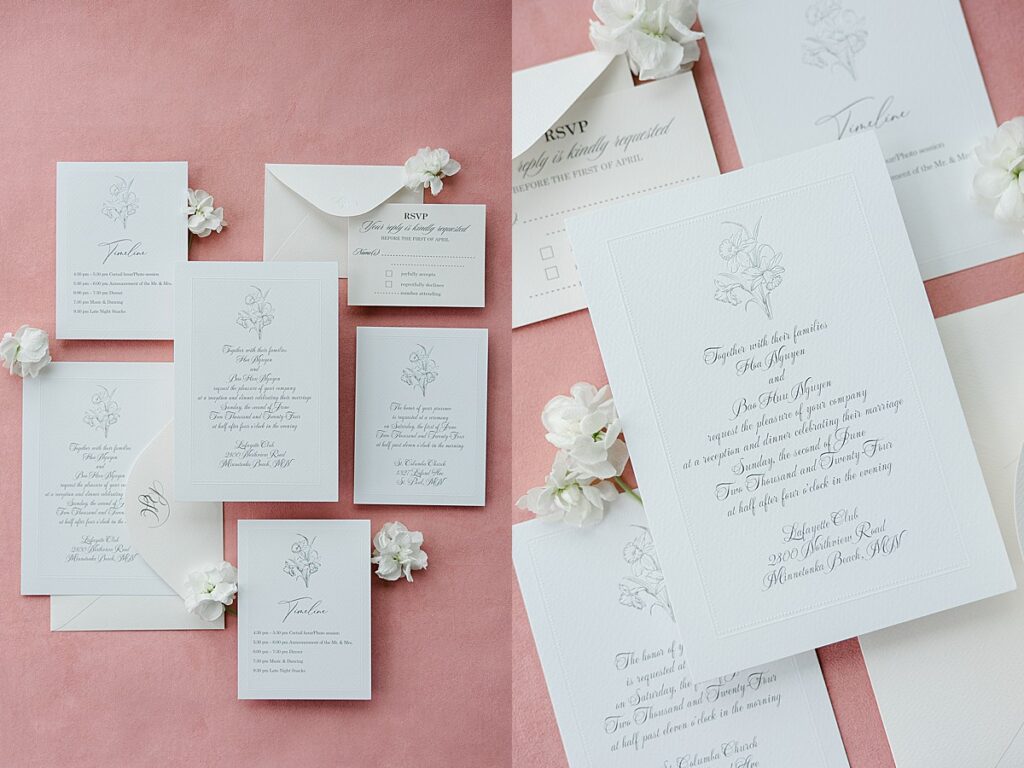 Lafayette Club wedding invitations